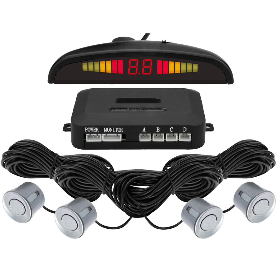 1344 KIT 4 SENSORES DE ESTACIONAMIENTO GUARDTEX GRIS CLARO - Imagen 1