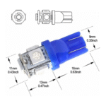 LAMPARA POSICION OPTICA 5 LEDS X 1 AZUL - Imagen 2