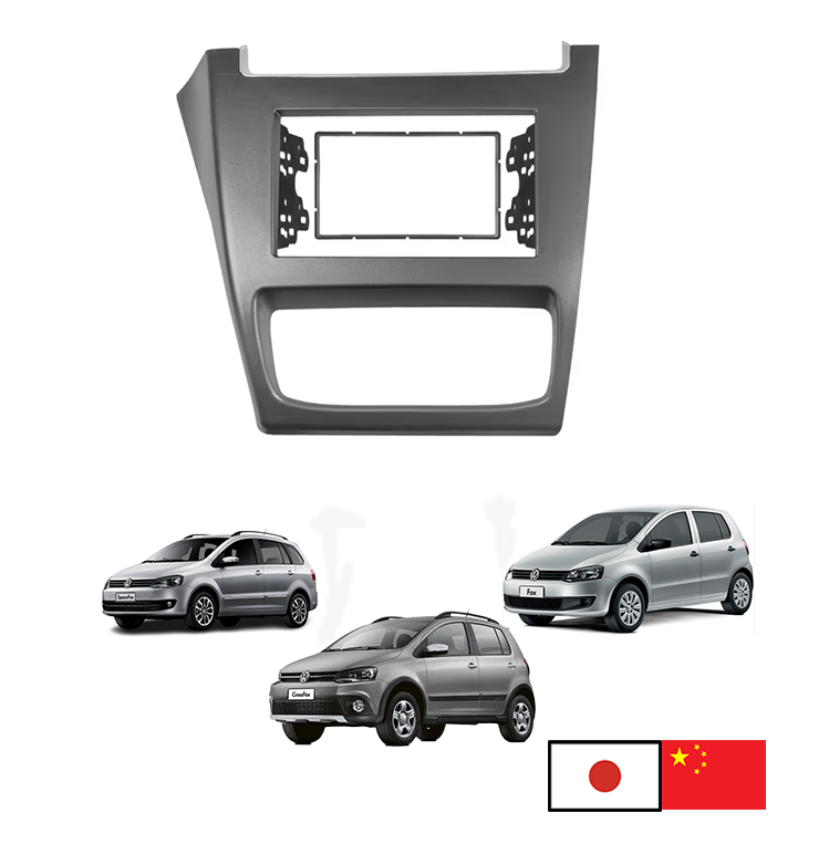 60abf56f17eb336a0b5be6ed176ac408 FRENTE ADAPTADOR 2DIN GRIS FOX - CROSFOX 2013/2015 - Imagen 1