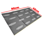 PLACAS PARA AMORTIZAR RUIDOS BRUDER ZZ-XY05 460X800 X 4.5MM - Imagen 3