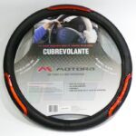 CUBREVOLANTE CUERO M REFLECTIVO NEGRO/ROJO (37-39 CM)