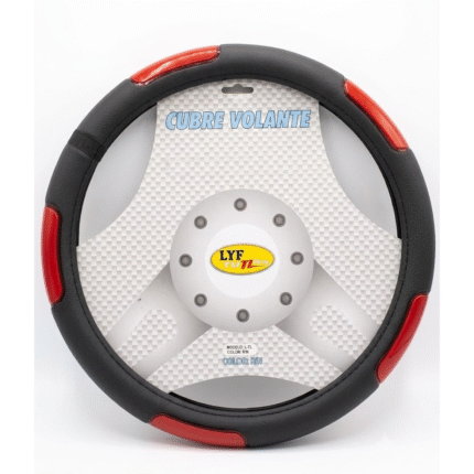 CUBREVOLANTE TUNING S REFLECTIVO NEGRO/ROJO (35-37 CM)