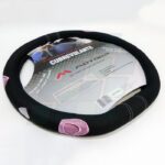 CUBREVOLANTE TUNING M NEGRO CON CORAZONES FEM. BASE PLANA - Imagen 4