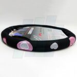 CUBREVOLANTE TUNING M NEGRO CON CORAZONES FEM. BASE PLANA - Imagen 3