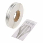CINTA DECORATIVA DOBLE LINEA CROMADA/PLATA