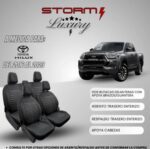 FUNDA LUXURY HILUX 2016+ D/C 2 BUT C/AB ASIENTO+RESP ENTERO