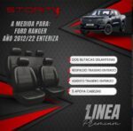 FUNDA RANGER 2012/22 D/C 2 BUT + ASIENTO T Y RESPALDO ENTERO