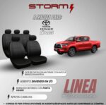 FUNDA HILUX D/C 2024+ 2 BUT C/APOYA BRAZO+G AT 1/3 2/3 RTE
