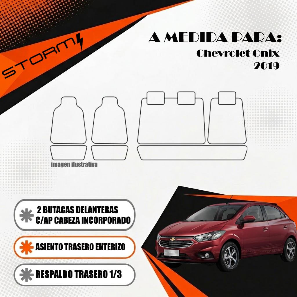 PR-09-CH-19 ONIX FUNDA ONIX 2019, 2 BUT DEL C/AP CAB ATE Y RT 1/3 2/3 - Imagen 1