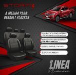 FUNDA ALASKAN D/C 2 BUT C/ AP BRAZO, ASIENTO Y RESP ENTERO