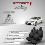 FUNDA LUXURY COROLLA 2016/21 2 BUT,ASIENTO ENT, RESP 1/3 2/3
