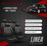 FUNDA VW T-CROSS 2020+ 2 BUT TRASERO 1/3 2/3 RESPALDO ENTERO