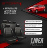 FUNDA YARIS 2017/23 2 BUT APOYA BRAZO+GUANTERA + AT 1/3 2/3