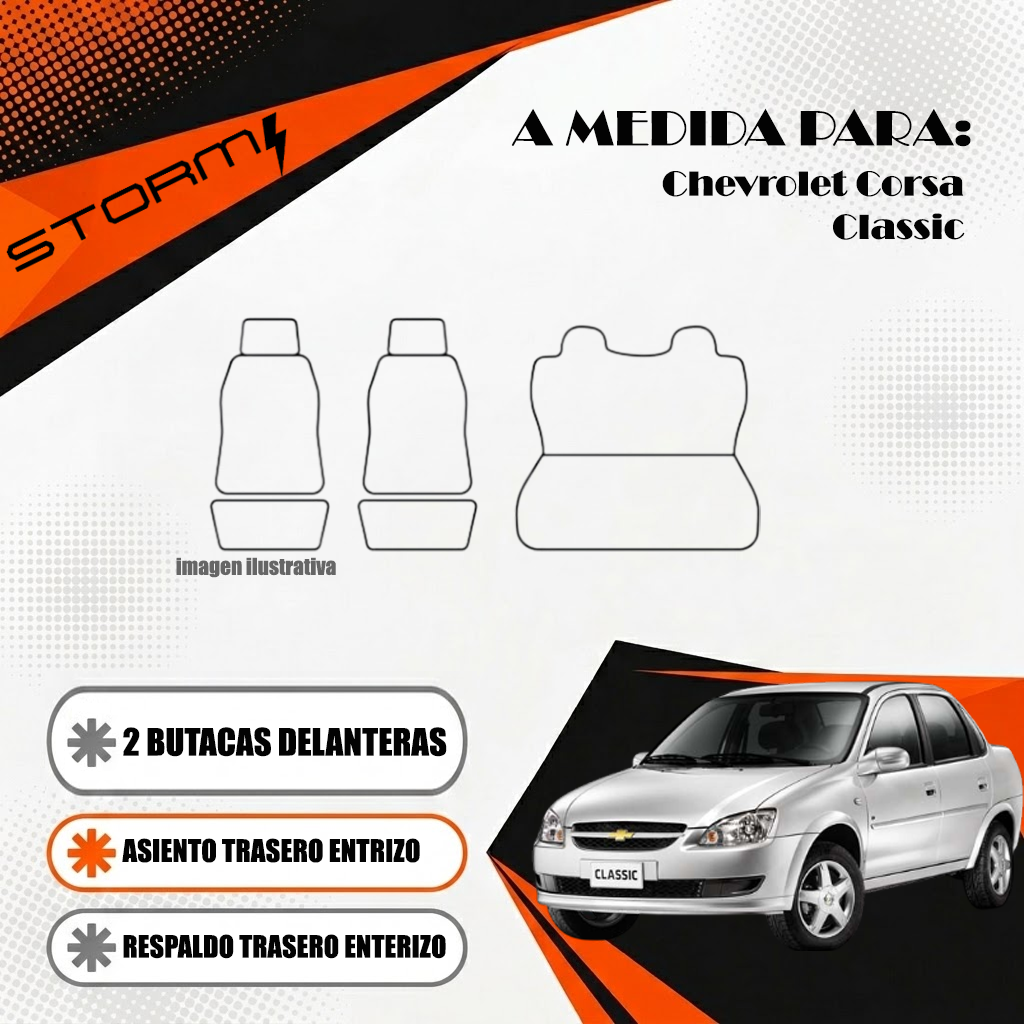 09-ch-3 FUNDA CORSA CLASICO, 2 BUT+ AT ENT y RESP ENT - Imagen 1