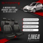 FUNDA  PEUGEOT 307/308 2010/15 2 BUT AT 1/3-2/3 Y RESPA 1/3-2/3