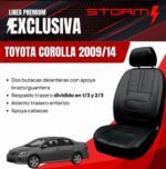 FUNDA COROLLA 2009/14 2 BUT, APOYA BRAZO, AT ENT Y RT 1/3-2/3