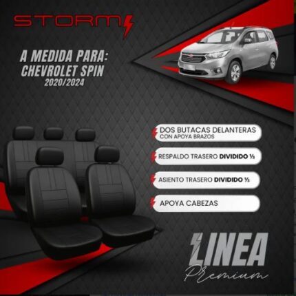 FUNDA SPIN 2020/24 2 BUT DEL, ASIENTO TRASERO Y RESP 1/3 2/3
