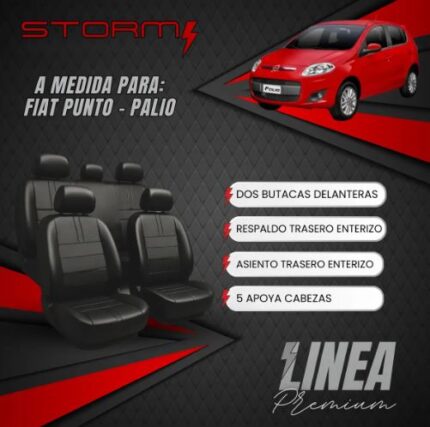 FUNDA FIAT PALIO PUNTO 2010/18 2 BUT, AT ENT Y RT ENT