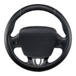 CUBREVOLANTE TUNNIG M CUERO NEGRO CON DETALLE GRIS (37-39 CM)