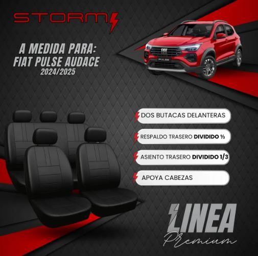 fiat pulse audace FUNDA FIAT PULSE AUDACE 2024/25 2 BUT, AT 1/3-2/3 Y RT 1/3-2/3 - Imagen 1