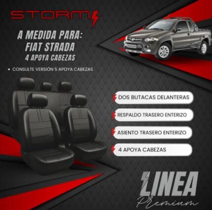 FUNDA FIAT STRADA  2 BUT, AT ENT Y RT ENT