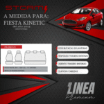 FUNDA FORD FIESTA KINETIC 2014, 2 BUT, AT Y AT ENT