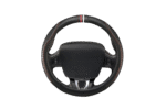 CUBREVOLANTE TUNING M NEGRO COSTURA BLANCA/ROJA (37-39CM)
