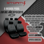 FUNDA S10 D/C 2010/15 BUTACON BUTACA, ATE Y RTE C/AP CABEZALES