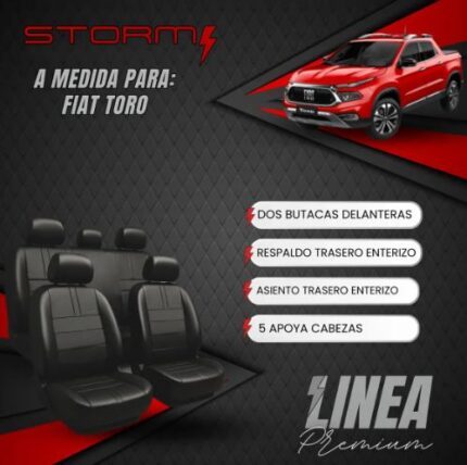 FUNDA FIAT TORO D/C 2 BUT, AT ENT Y RT ENT