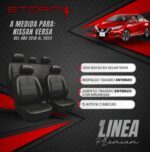 FUNDA NISSAN VERSA 2018/24 2 BUT, AT ENT Y RT ENT C/RIÑONERA