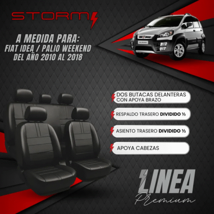 FUNDA FIAT PALIO WEEKEND 2010/18 2 BUT, AT 1/3 2/3 Y RT 1/3 2/3