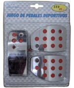 Pedal De Embrague Y Acelerador  Deportiva X Jgo Para 207/ 307 Rojo