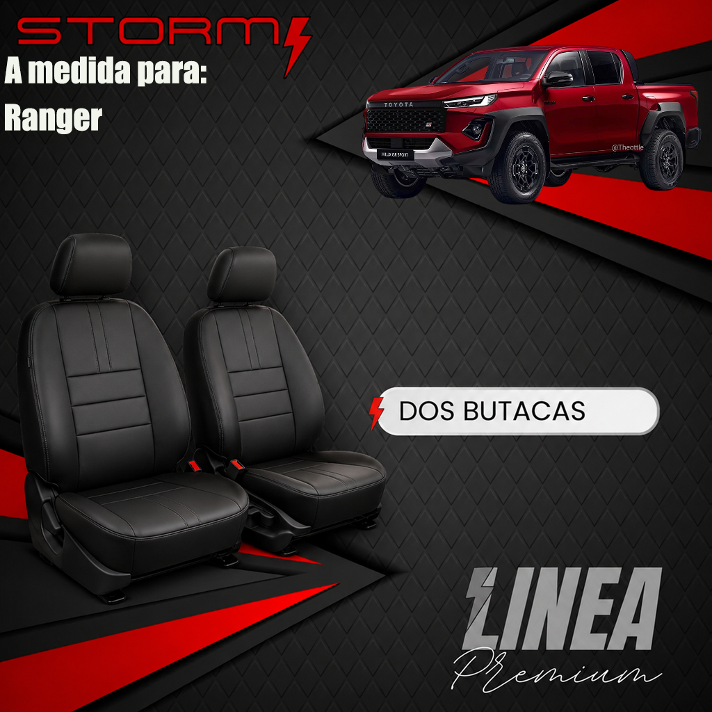 fundas ranger Fundas Asientos Ranger 2 Butacas - Imagen 1