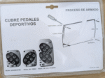 Pedalera Tunning 3 Piezas Pedales Plastico Deportivo De Auto Azul - Imagen 2