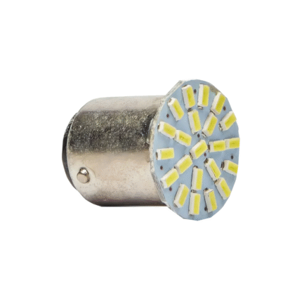 LAMPARA T20 LED 22 SMD 1 POLO PLANA CHAPA 12V X1